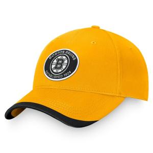 ファナティクス 帽子 メンズ Boston Bruins Fanatics Fundamental Adjustable Hat Gold｜asty-shop2