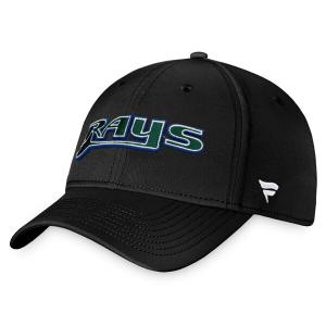 ファナティクス 帽子 メンズ Tampa Bay Rays Fanatics Cooperstown Core Flex Hat Black｜asty-shop2