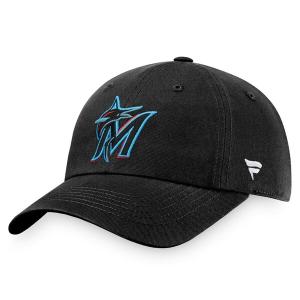 ファナティクス 帽子 メンズ Miami Marlins Fanatics Core Adjustable Hat Black｜asty-shop2