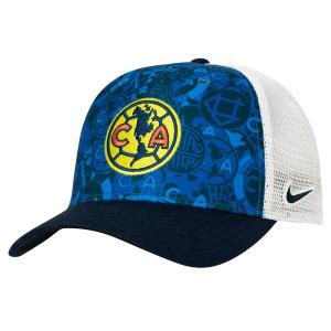 ナイキ 帽子 メンズ Club America Nike Trucker StretchSnap Adjustable Hat Blue/Navy｜asty-shop2