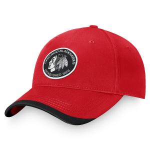 ファナティクス 帽子 メンズ Chicago Blackhawks Fanatics Fundamental Adjustable Hat Red｜asty-shop2