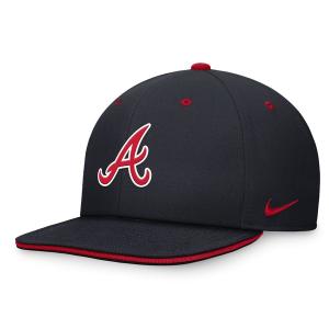 ナイキ 帽子 メンズ Atlanta Braves Nike Primetime Pro Performance Snapback Hat Navy｜asty-shop2