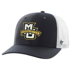 フォーティーセブン 帽子 メンズ Marquette Golden Eagles '47 Trucker Adjustable Hat Navy