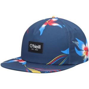 オニール 帽子 メンズ O'Neill Flora Logo Snapback Hat Navy｜asty-shop2