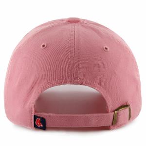 フォーティーセブン 帽子 レディース Boston Red Sox '47 Women's Clean Up Adjustable Hat Pink｜asty-shop2