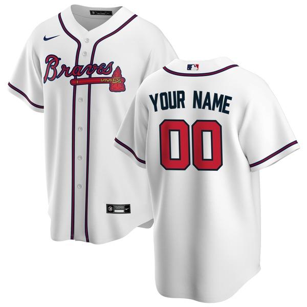 ナイキ ユニフォーム メンズ Atlanta Braves Nike Home Replica Cu...