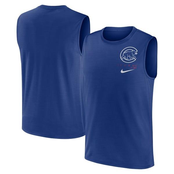 ナイキ Tシャツ メンズ Chicago Cubs Nike Large Logo Muscle T...