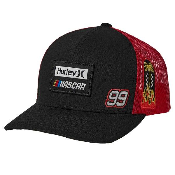 ハーレー 帽子 メンズ NASCAR Hurley Trucker Snapback Hat Bla...
