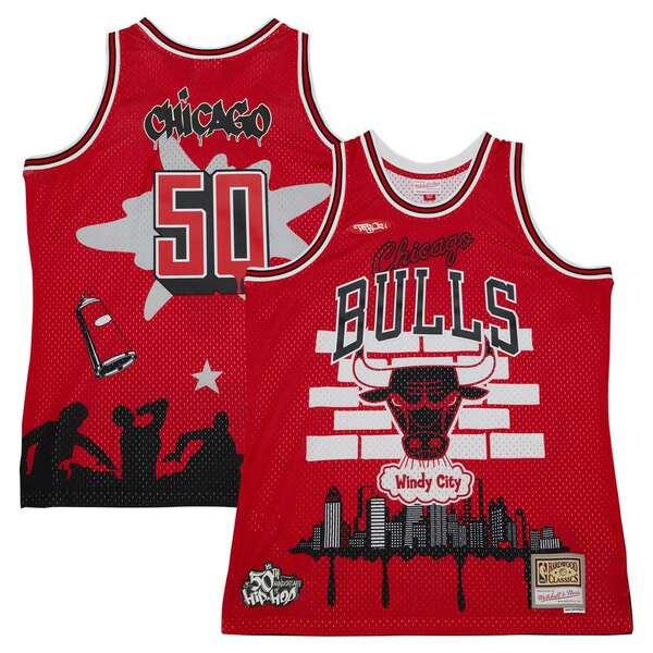 ミッチェル&amp;ネス ユニフォーム トップス メンズ Chicago Bulls Mitchell &amp; ...