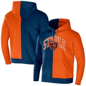 ステイプル パーカー・スウェットシャツ アウター メンズ Chicago Bears NFL x Staple Split Logo Pullover Hoodie Orange｜asty-shop2
