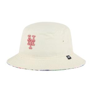 フォーティーセブン 帽子 レディース New York Mets '47 Women's Pollinator Bucket Hat Natural｜asty-shop2