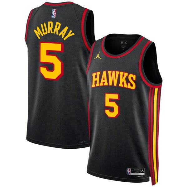 ジョーダン ユニフォーム トップス メンズ Dejounte Murray Atlanta Hawk...