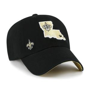 フォーティーセブン 帽子 アクセサリー レディース New Orleans Saints '47 Women's Confetti Icon Clean Up Adjustable Hat Black｜asty-shop2