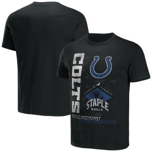 ステイプル Tシャツ トップス メンズ Indianapolis Colts NFL x Staple World Renowned TShirt Black｜asty-shop2