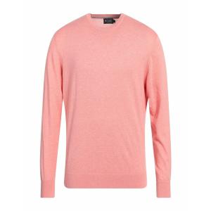 HACKETT ハケット ニット&セーター アウター メンズ Sweaters Salmon pink｜asty-shop2