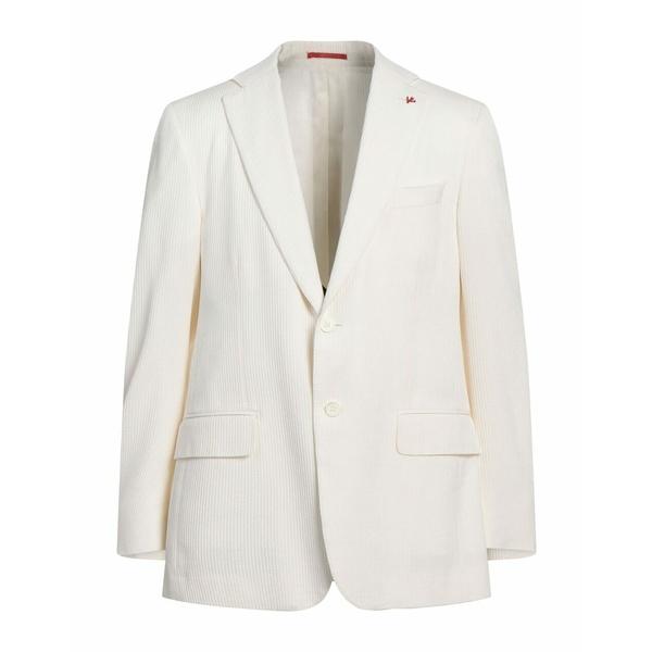 イザイア ジャケット＆ブルゾン アウター メンズ Suit jackets Ivory