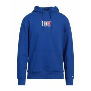 TOMMY JEANS トミーヒルフィガー パーカー・スウェットシャツ アウター メンズ Sweatshirts Bright blue｜asty-shop2