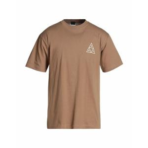 HUF ハフ Tシャツ トップス メンズ T-shirts Camel｜asty-shop2