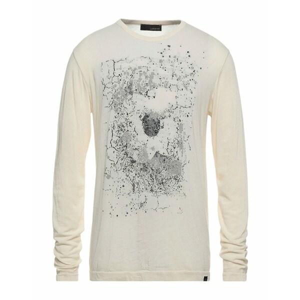 LARDINI ラルディーニ Tシャツ トップス メンズ T-shirts Ivory