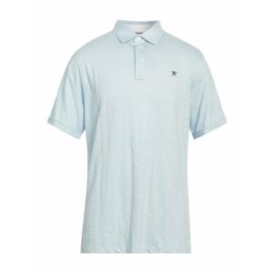 HACKETT ハケット ポロシャツ トップス メンズ Polo shirts Sky blue｜asty-shop2