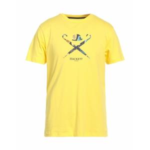 HACKETT ハケット Tシャツ トップス メンズ T-shirts Yellow｜asty-shop2