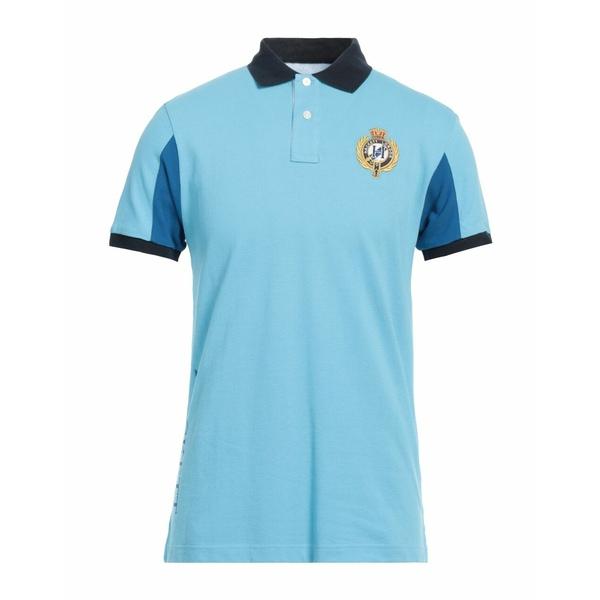 HACKETT ハケット ポロシャツ トップス メンズ Polo shirts Azure