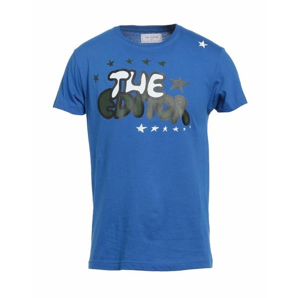 THE EDITOR エディター Tシャツ トップス メンズ T-shirts Bright blu...