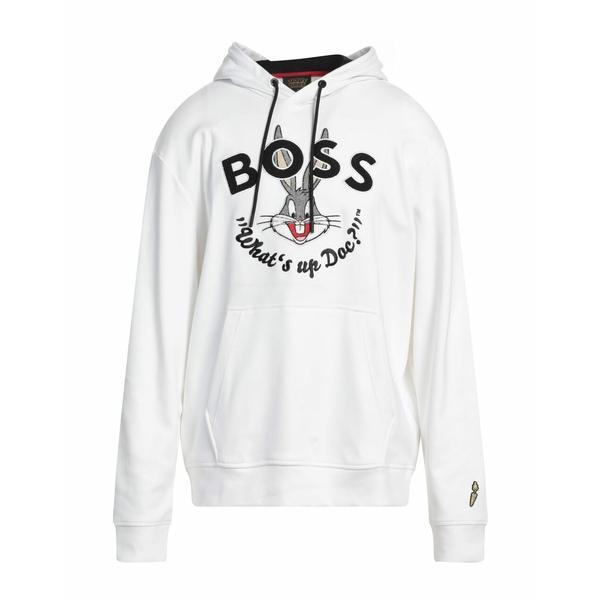 BOSS ボス パーカー・スウェットシャツ アウター メンズ Sweatshirts White