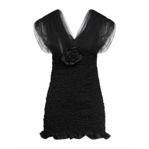 ALESSANDRA RICH アレッサンドラ・リッチ ワンピース トップス レディース Mini dresses Black｜asty-shop2