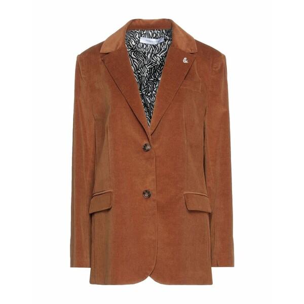 エマアンドガイア ジャケット＆ブルゾン アウター レディース Suit jackets Brown