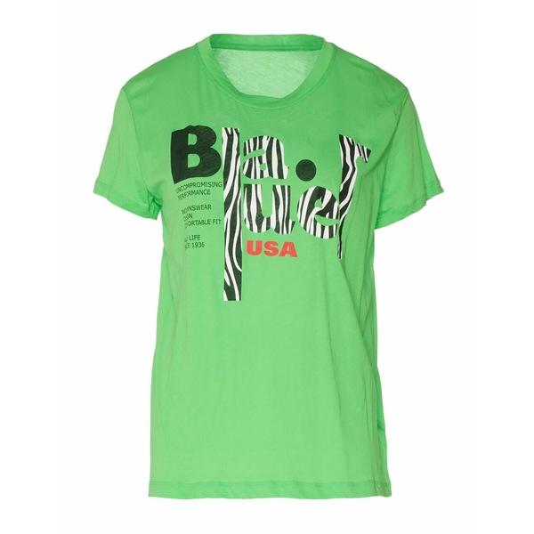 BLAUER Tシャツ レディース T-shirts Green ブラウアー トップス