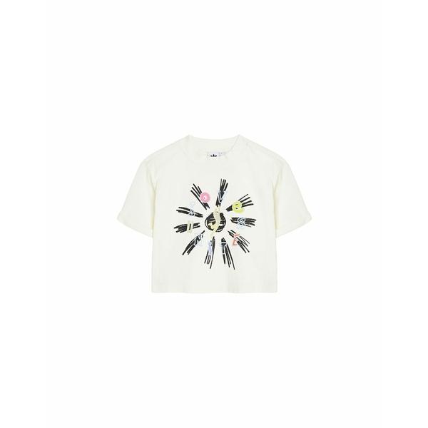 ADIDAS ORIGINALS Tシャツ レディース T-shirts Off white アディ...