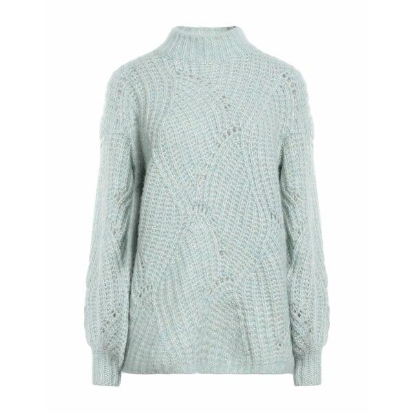 AGNONA アグノラ ニット&amp;セーター アウター レディース Turtlenecks Sky bl...