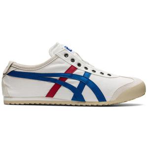 Onitsuka Tiger オニツカタイガー メンズ - スニーカー Onitsuka Tiger Mexico 66 Slip-On White Blue Red 【US_10(28.0cm) 】