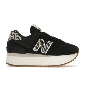 New Balance ニューバランス レディース スニーカー New Balance 574 Plus Black Animal Print (Women's) 【サイズ US_5.5(22.5cm)】