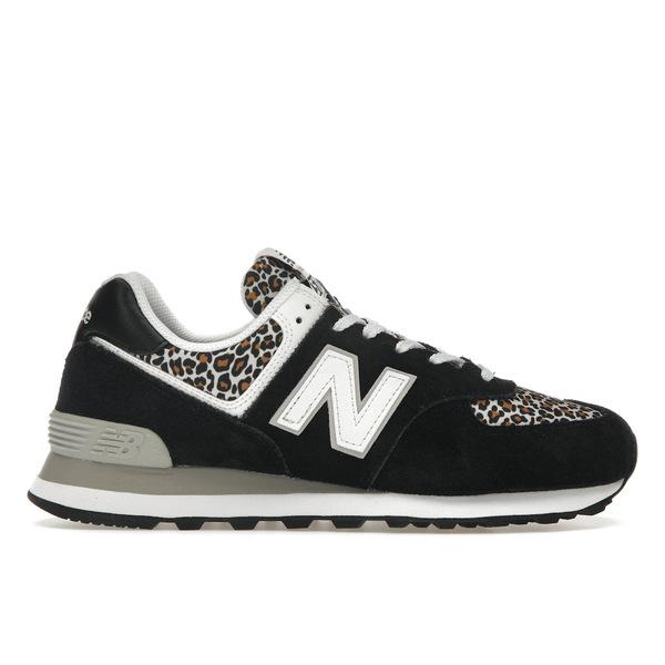 New Balance ニューバランス レディース スニーカー Black Beige Leopar...