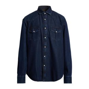 MOORER ムーレー シャツ トップス メンズ Denim shirts Blue