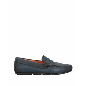 SANTONI サントーニ スリッポン・ローファー シューズ メンズ Loafers Blue