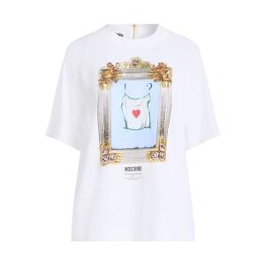 MOSCHINO モスキーノ Tシャツ トップス レディース Tops White