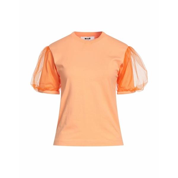 MSGM エムエスジイエム Tシャツ トップス レディース T-shirts Orange