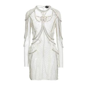 ELISABETTA FRANCHI エリザベスフランキ ワンピース トップス レディース Mini dresses White