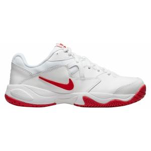 ナイキ シューズ メンズ テニス Nike Men's Court Lite 2 Tennis Shoes White/Red｜astyshop