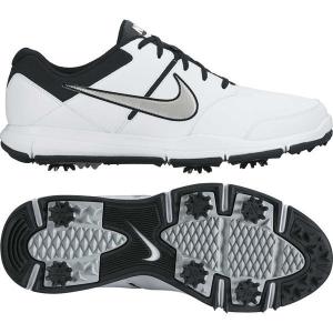 ナイキ シューズ メンズ ゴルフ Nike Durasport 4 Golf Shoes White/Metallic Silver｜astyshop