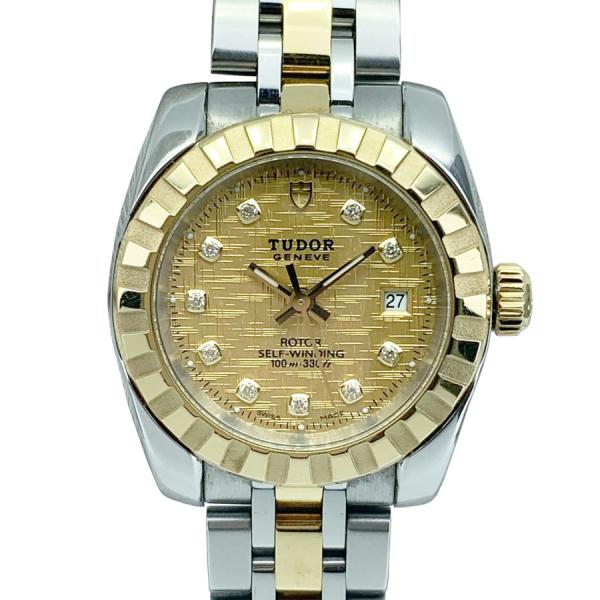 Tudor チュードル 22013 Classic Date クラシックデイト ゴールド ダイヤ レ...