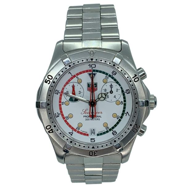 Tag Heuer タグホイヤー シーレーサー クロノグラフ Searacer CK111R ホワイ...