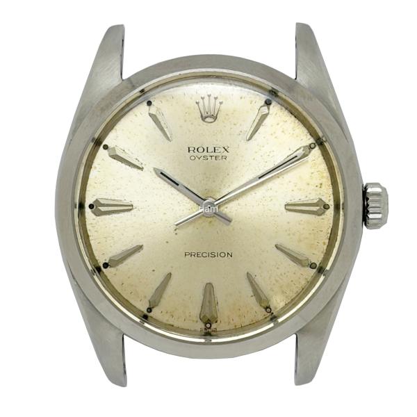 ROLEX ロレックス 6424 PRECISION プレシジョン ビッグオイスター シルバー アロ...