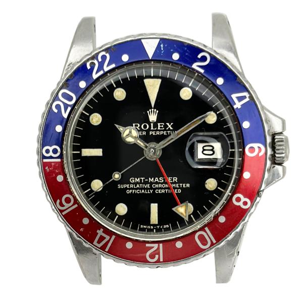 ROLEX ロレックス 1675 Gmt Master GMTマスター ブラック ミラー フチなし ...