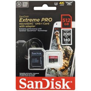 SanDisk サンディスク SDSQXCD-512G-GN6MA 並行輸入品 マイクロSDXCカード Extreme PRO 512GB｜asubic