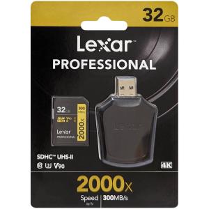 Lexar レキサー LSD32GCBJP2000R Professional 2000x SDHC UHS-IIカード 32GB
