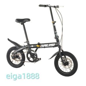 折りたたみ自転車 12/14/16 インチ 軽量小径車 コンパクトポータブル 防滑タイヤ 前後泥除け 高炭素鋼フレーム ハンドル・サドル高さ調整 男女大人子供兼用